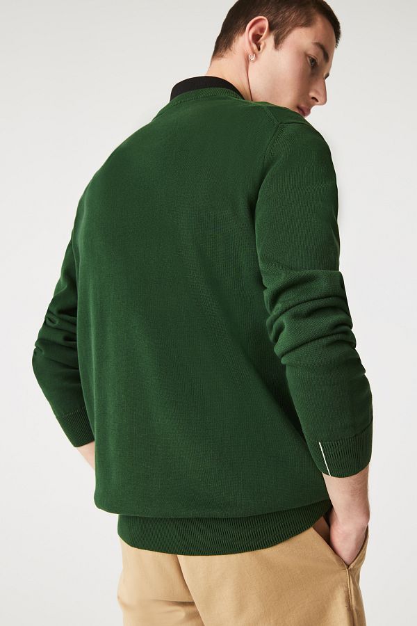 Lacoste green sweater sale