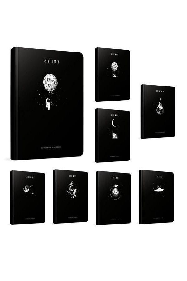 Gıpta-Astro Notes Ip.Dk.A5 120 Yp Drawing - Hard Cover Notebook 1