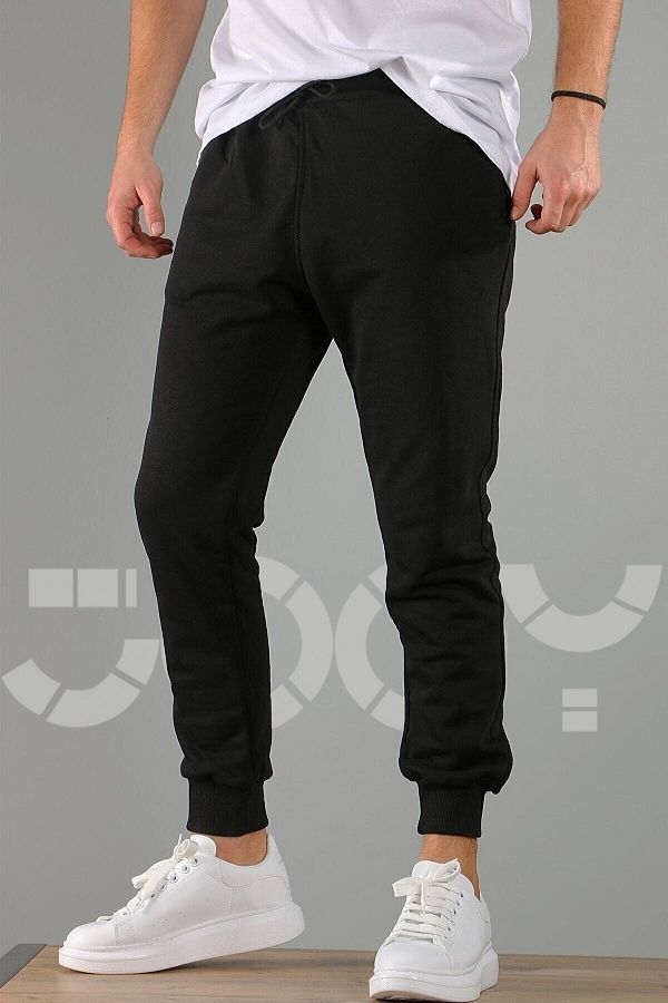 Jooy Company Gray Half Zipper Black Sweatpants Set 2 Piece Combination Trendyol