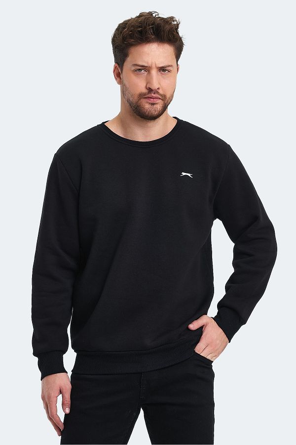 Slazenger Men s Black Sweatshirt CONNOR IN Trendyol