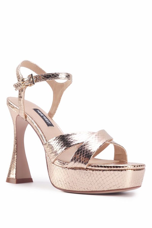 Nine west rose gold heels online