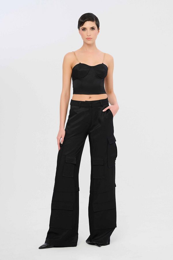 niyama Pants Black Cargo Trendyol