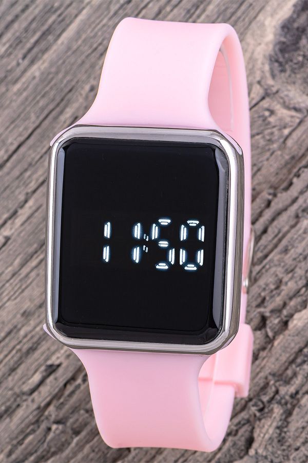 Pink color watch for girl clearance