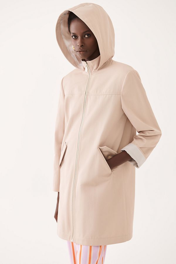 Half trench coat women's clearance