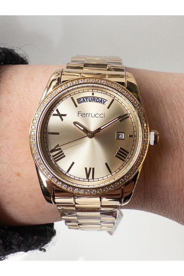 Ferrucci-Jubilee Bracelet Day and Date Display Wrist Watch 1