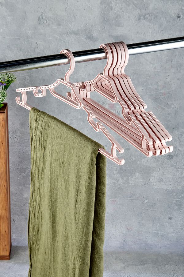 Self Power Set of 12 Patterned Flexible Clothes Hangers Thick Trendyol