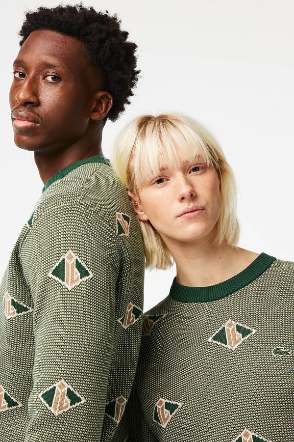 Lacoste live sweatshirt farine vert clearance