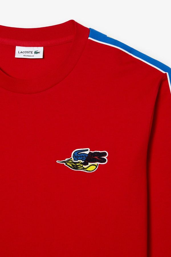 T shirt rouge lacoste clearance