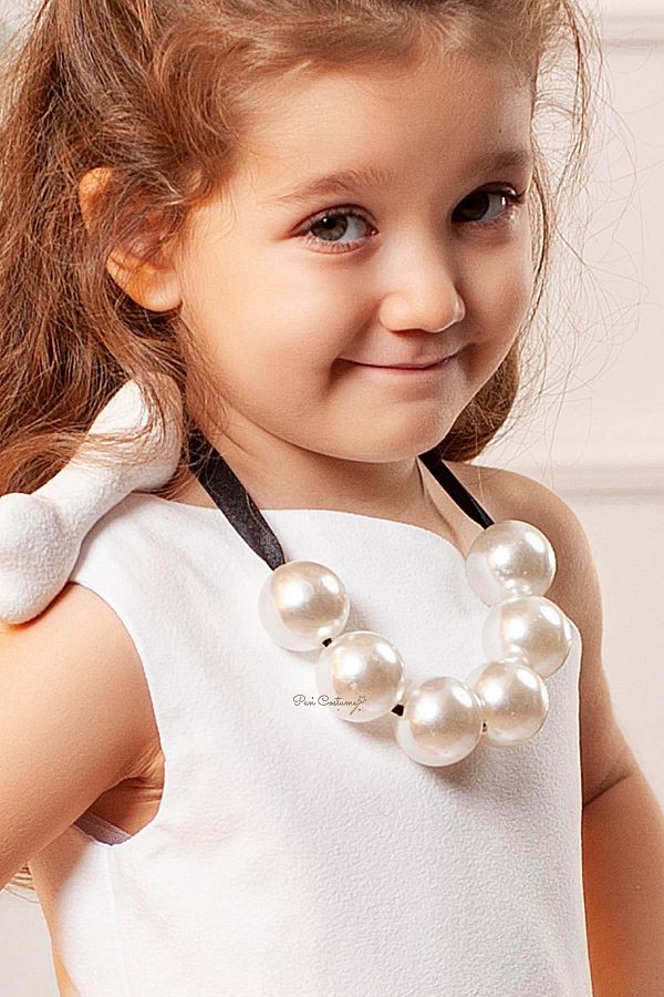 Wilma flintstone pearl necklace top