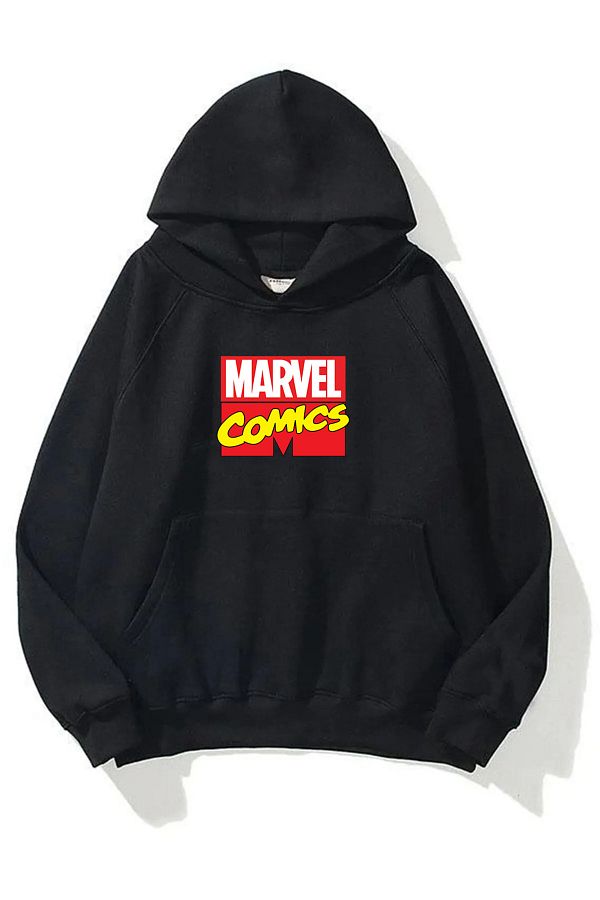 Minion-Marvel Comics Printed Unisex Oversize Hooded Sweatshirt 1