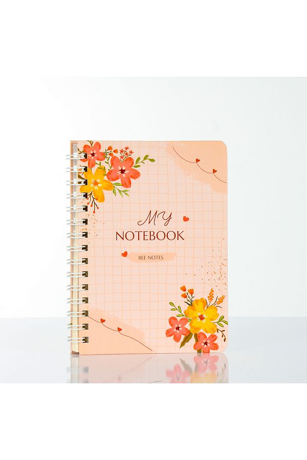 Beenotes-Spring Pattern Hard Cover Spiral Dotted Notebook / School Notebook / Notepad 1