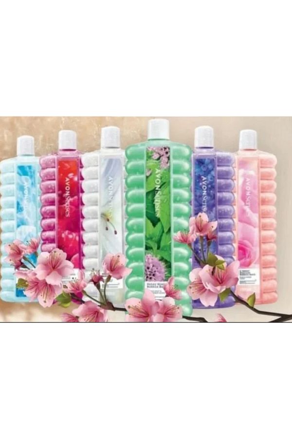 AVON-Senses Bubble Bath Bubble Bath Set of 6 1