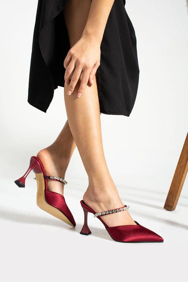 Satin heel shoes sale