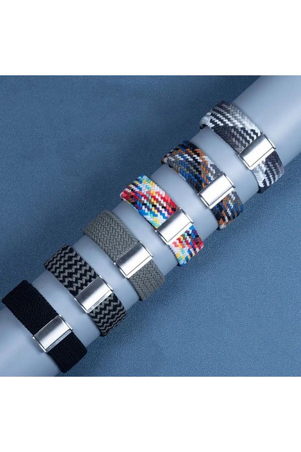 Clemon Samsung Galaxy Gear S3 Frontier Compatible 22 mm Flexible Band with Metal Clip Trendyol