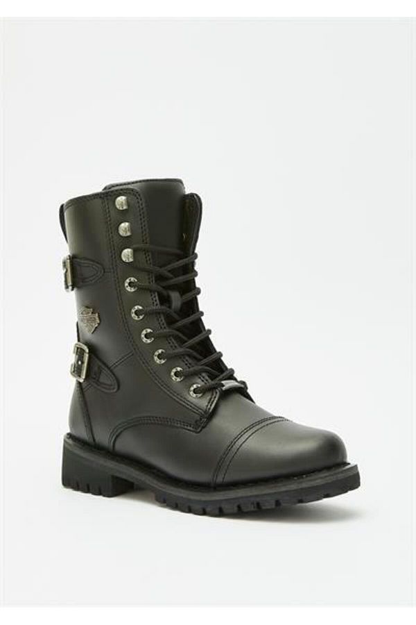 Harley Davidson Harley davidson Balsa Women s Black Leather Boots Trendyol