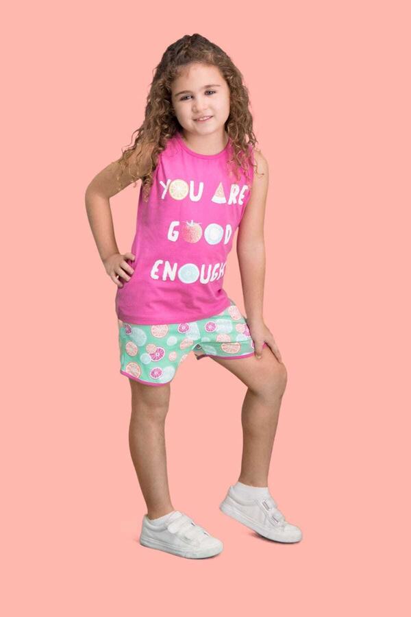 ROLY POLY-Summer Fruits Fuchsia Girls' Shorts Set 1