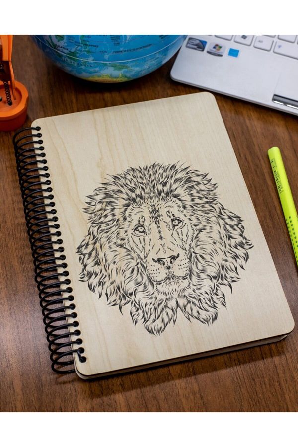 quppa-Spiral Notepad A5 MDF Cover Ivory Paper 15x21 1