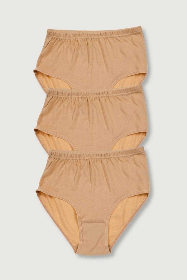 Tutku-Women's Skin 3 Pack Ribana Bato Panties ELF568T0922CCM3 1