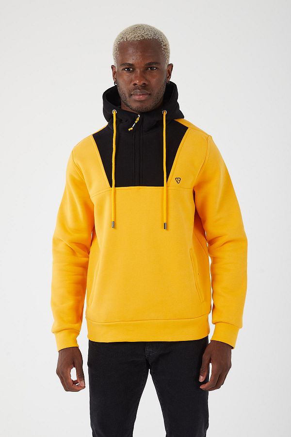 Basic yellow hoodie store