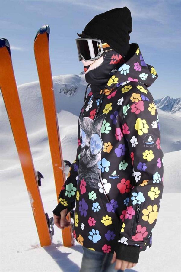 T klaalbeni Cool Cat Women s Ski Coat Snowsea Women s Snowboard Coat Ss5584 Trendyol