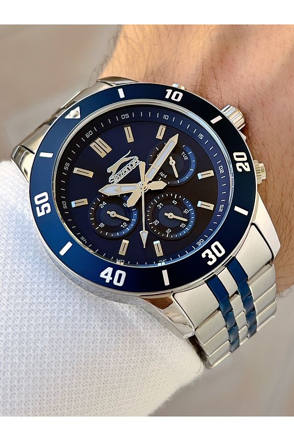 Slazenger 5 Atm Waterproof Steel Cord Men s Wrist Watch Functions Active Trendyol