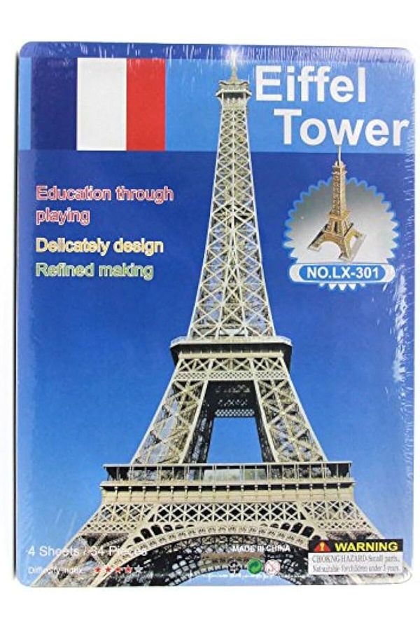 designedfy-Eiffel Tower Cardboard 3d Jigsaw Puzzle 1