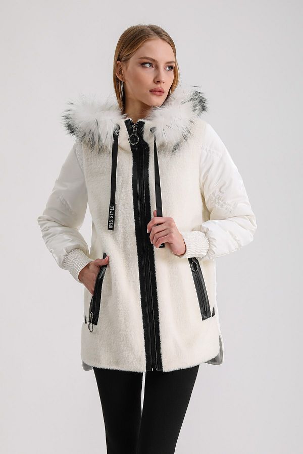 Fox fur puffer coat shop