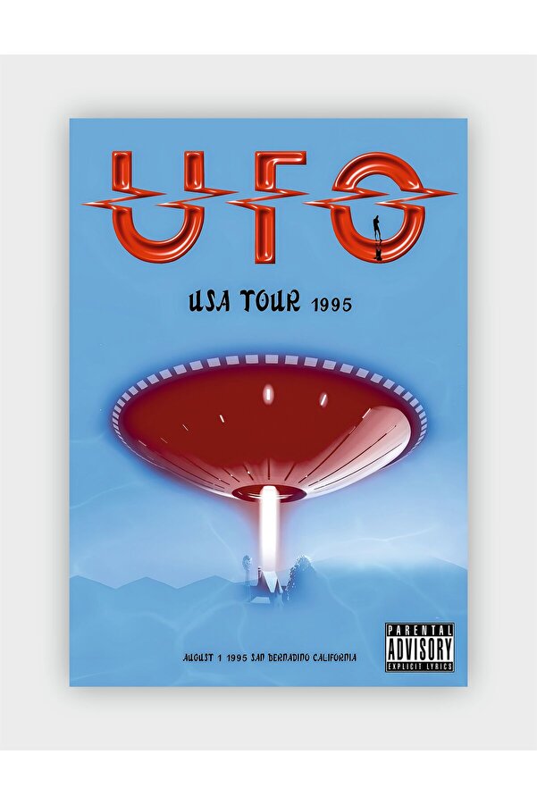 fırsatlar diyarı 1995 Ufo Usa Tour Vintage Wall Poster Thick Paper