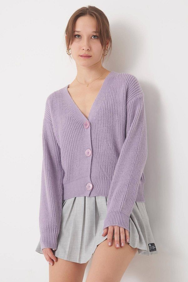 Addax-Strickjacke mit V-Ausschnitt H3060-b4c1 1