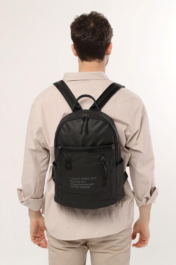 David Jones Men s Backpack Black Trendyol