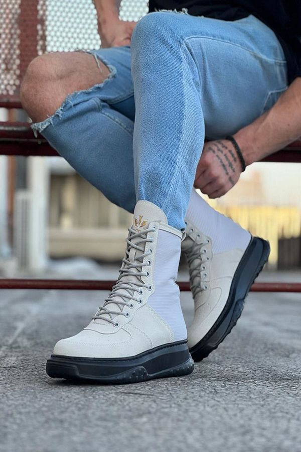 Mida Shoes Gray Suede Long Lace Men s Sports Shoes Trendyol
