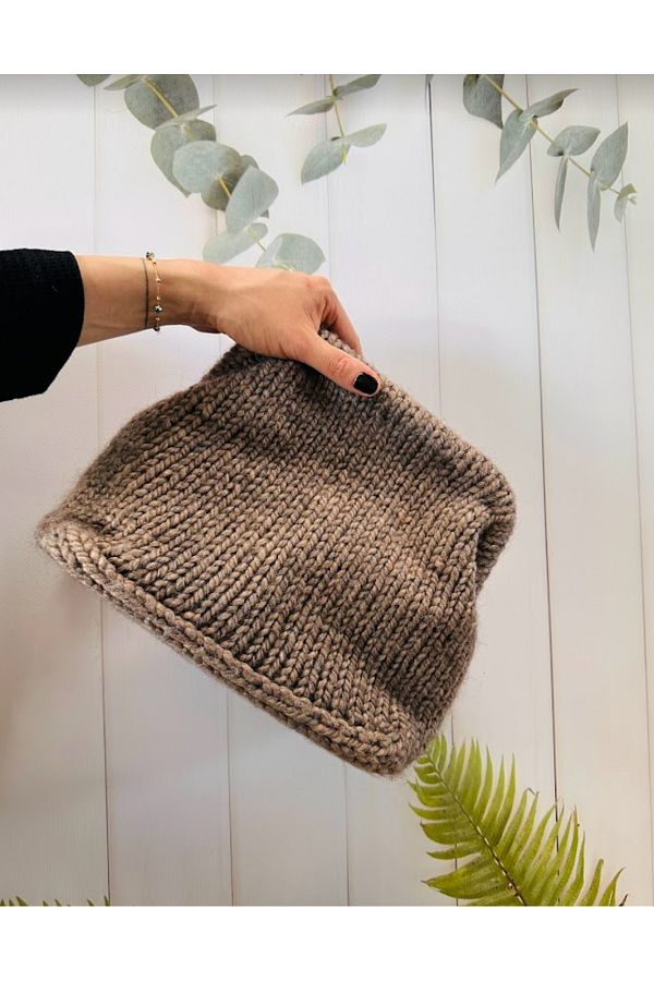 ZEA Bag Thick Hand Knitted Clutch Bag Winter Design Trendyol