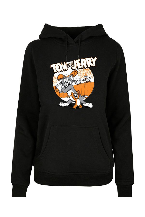 F4NT4STIC-Damen Tom und Jerry spielen Baseball mit Ladies Basic Hoody 1