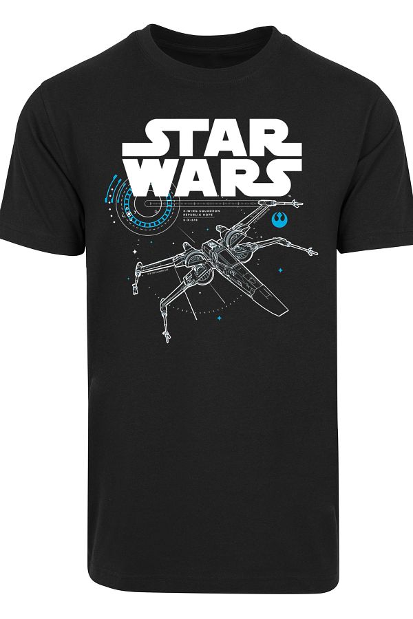 F4NT4STIC Herren Star Wars The Last Jedi X Wing with T Shirt Round Neck Trendyol