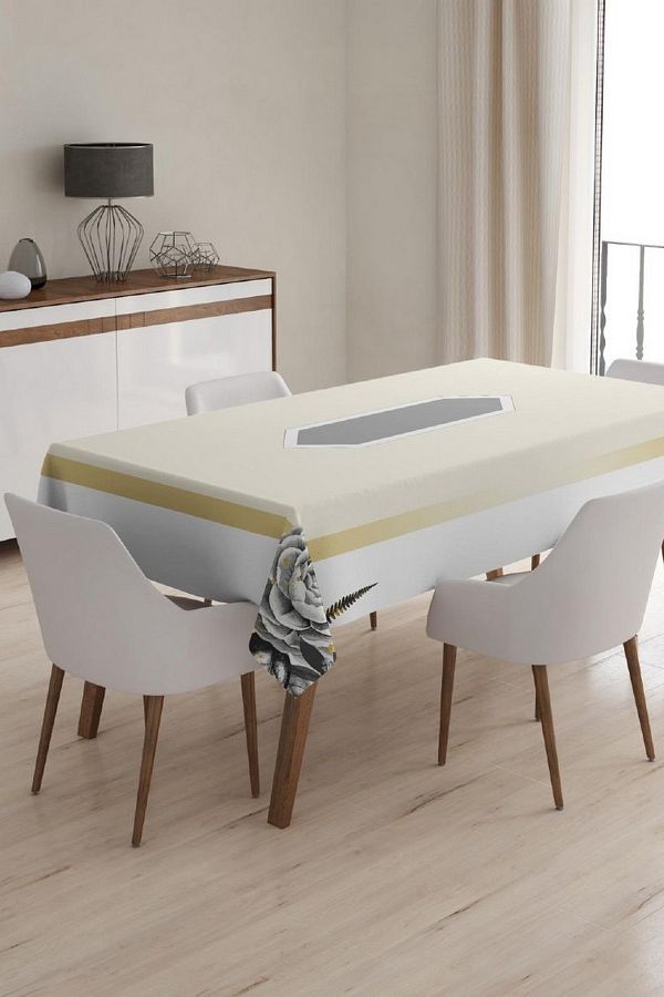 Çt Çeyizci Tekstil-Digital Printed and Patterned Non-Slip Tablecloth 1