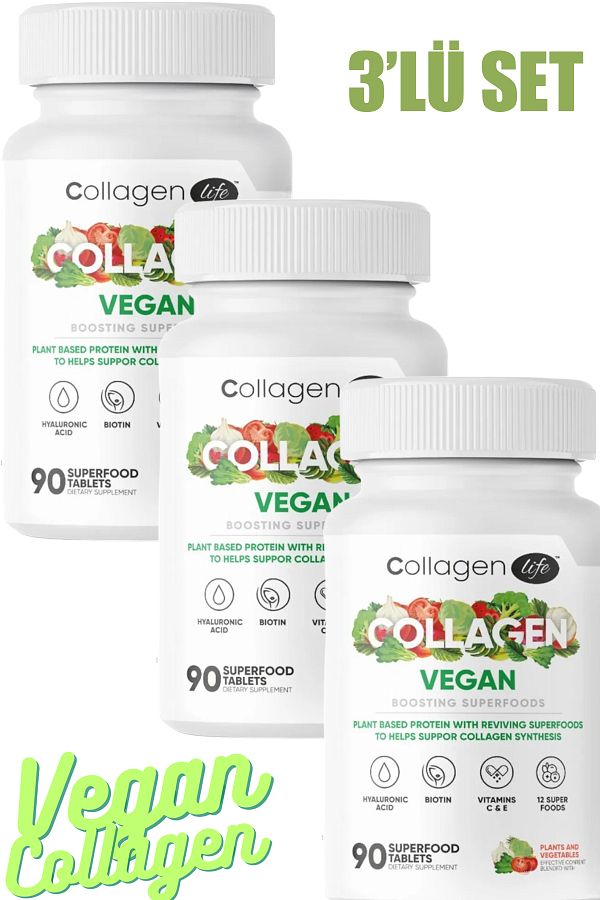 COLLAGEN LIFE-Vegan Collagen Support with 3-Piece Biotin, Hyaluronic Acid, Amino Acid and Plant-Based Protein Powder 270 1