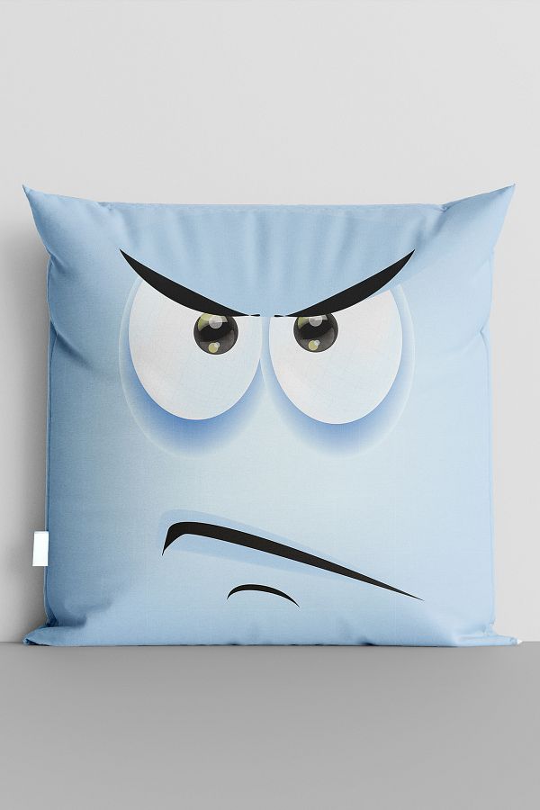 Angry emoji pillow best sale