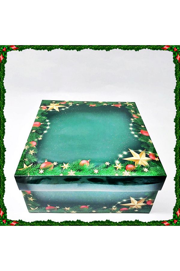öztürkler-Christmas Patterned Box 25x25x12 1