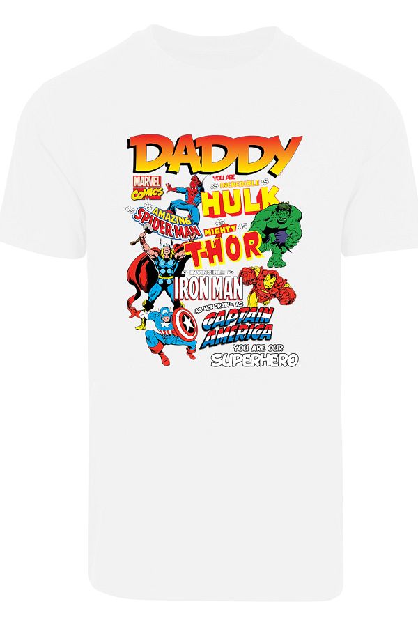 F4NT4STIC Herren Marvel Comics Our Dad Superhero mit T Shirt Rundhalsausschnitt Trendyol