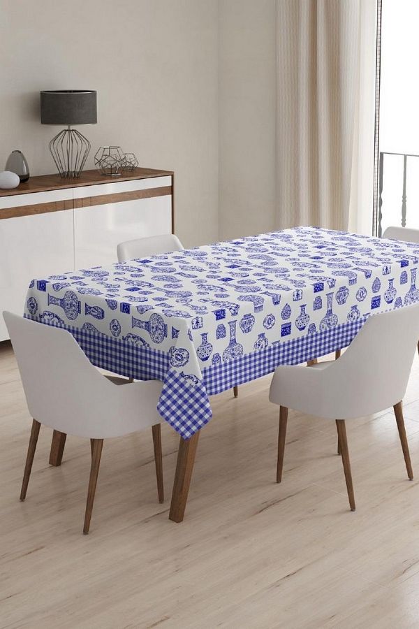Çt Çeyizci Tekstil-Digital Printed and Patterned Non-Slip Tablecloth 1