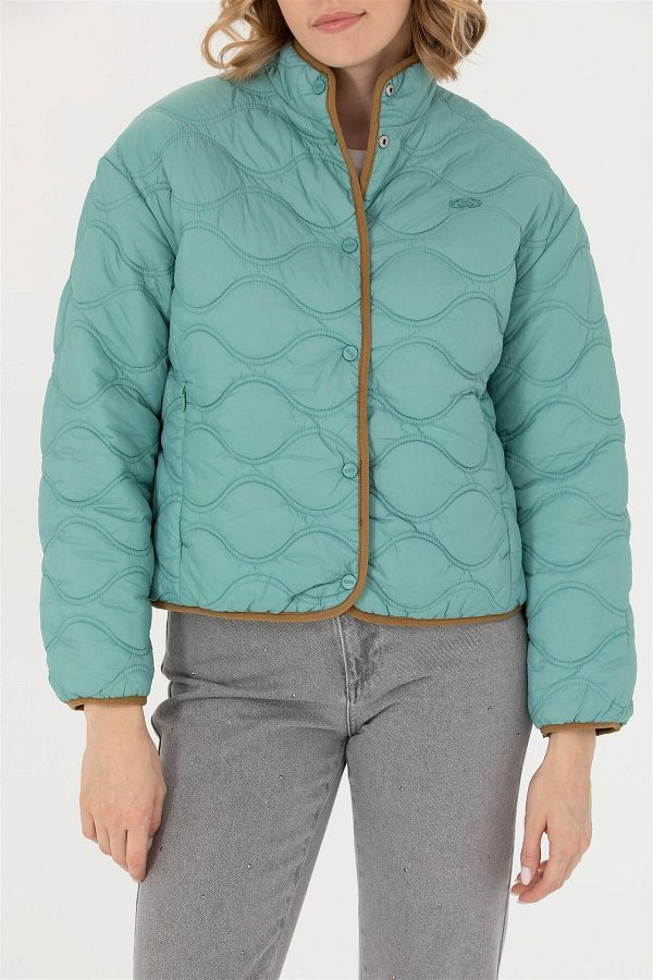 U.S. Polo Assn. Double Sided Women s Light Khaki Coat Trendyol