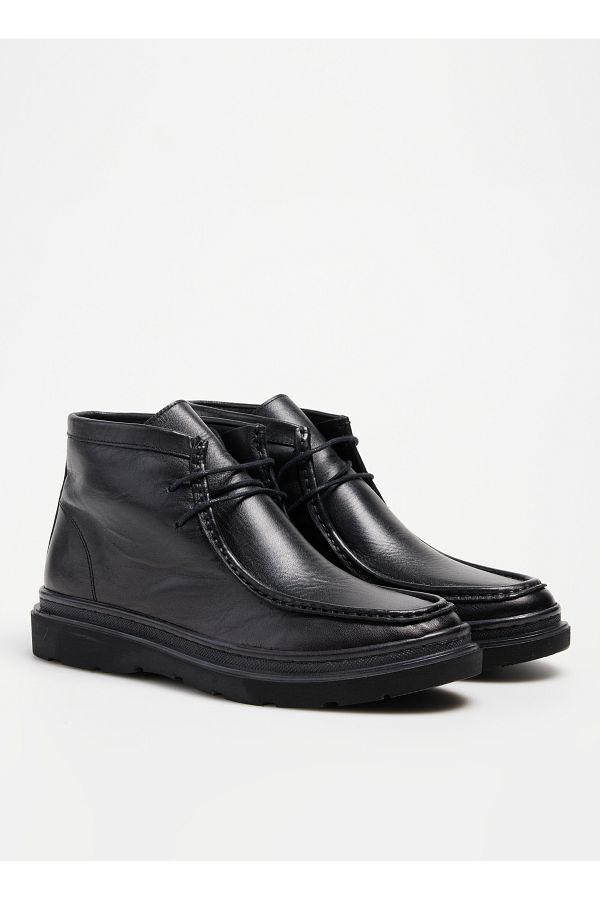 FABRIKA COMFORT-Kriens Men's Black Leather Boots 1