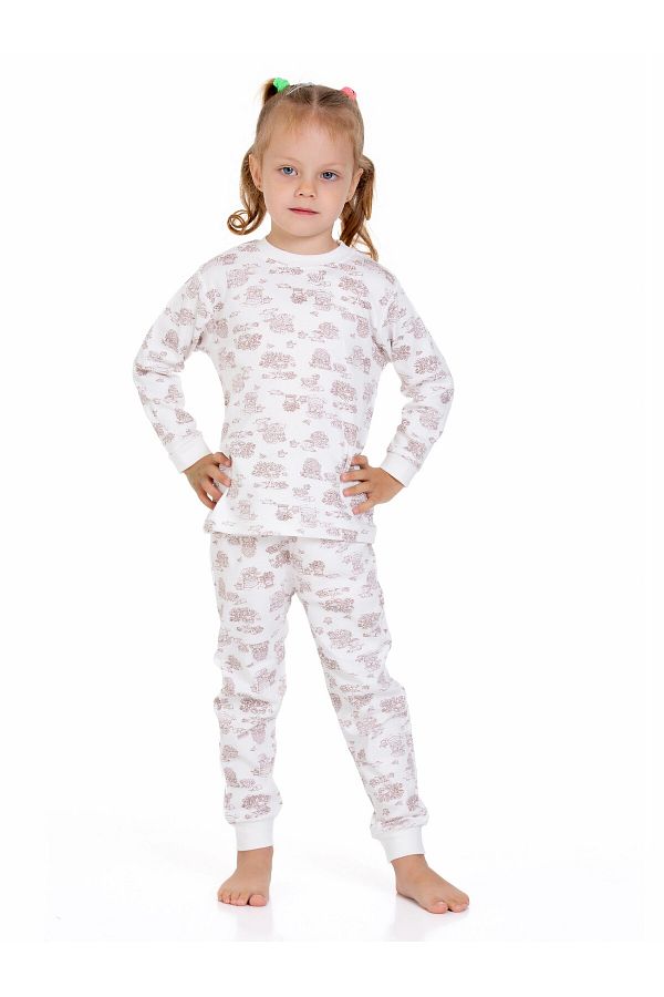My Hanne-Double Patterned Interlock Pajamas Set 54605 1