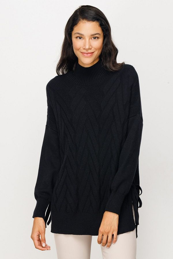 Long collar sweater shop