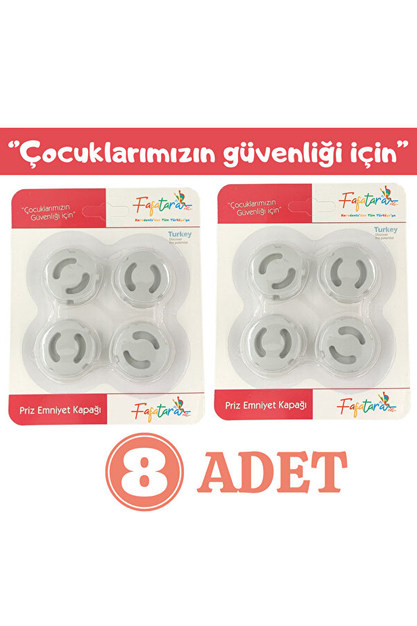 fafatara Bebek Çocuk Priz Emniyet Kapağı 8adet