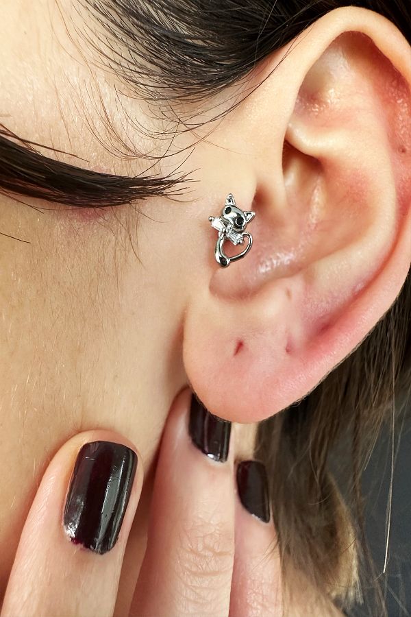 Cat tragus earring deals