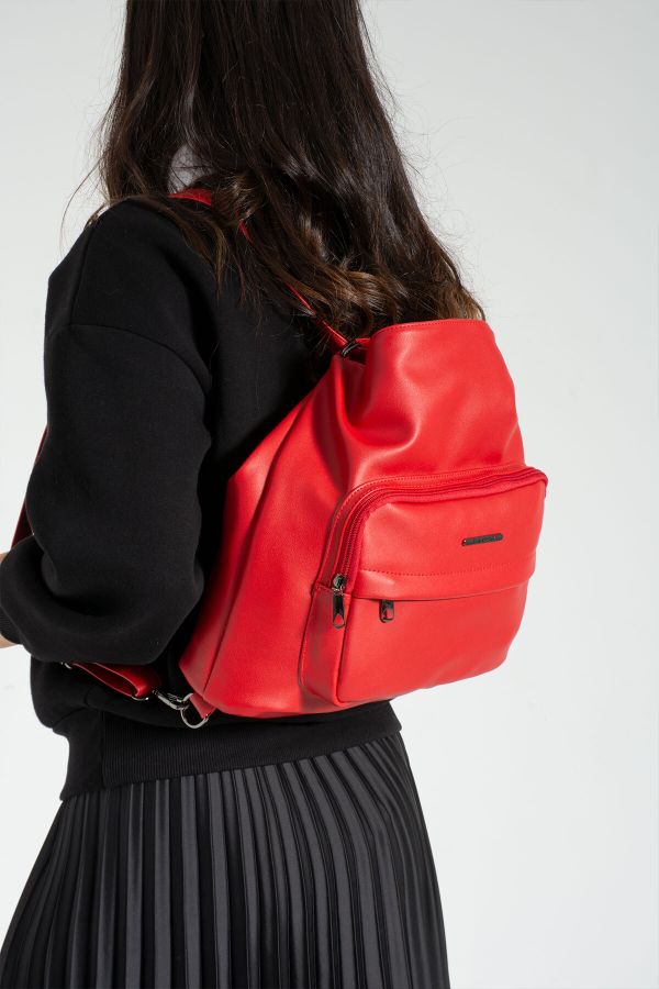YOGII Shoulder Bag - Red - Plain