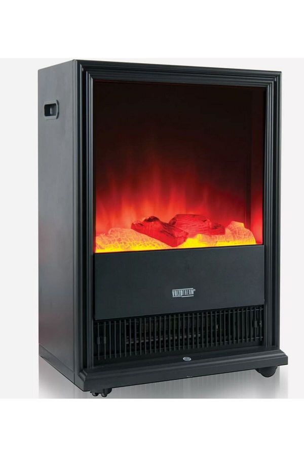 Voltotherm-2000W Rectangular Pedestal Decorative Fireplace 1