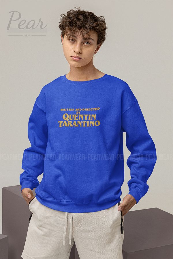 Pear Wear Written and Directed by Quentin Tarantino Printed Men s Oversize Sweatshirt Trendyol