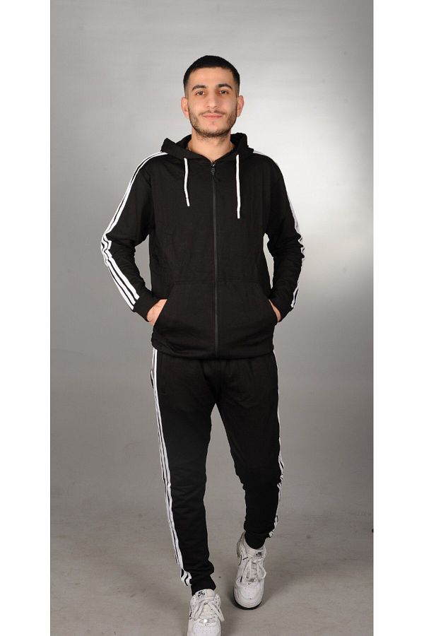 Muscle fit tracksuit mens clearance